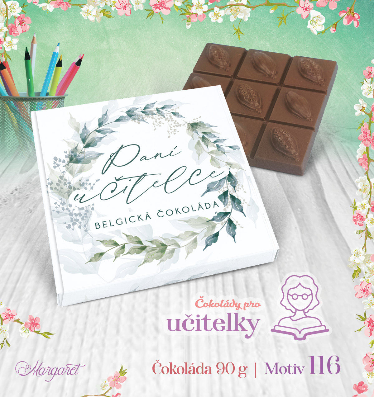 Belgická čokoláda 90 g | Motiv 116